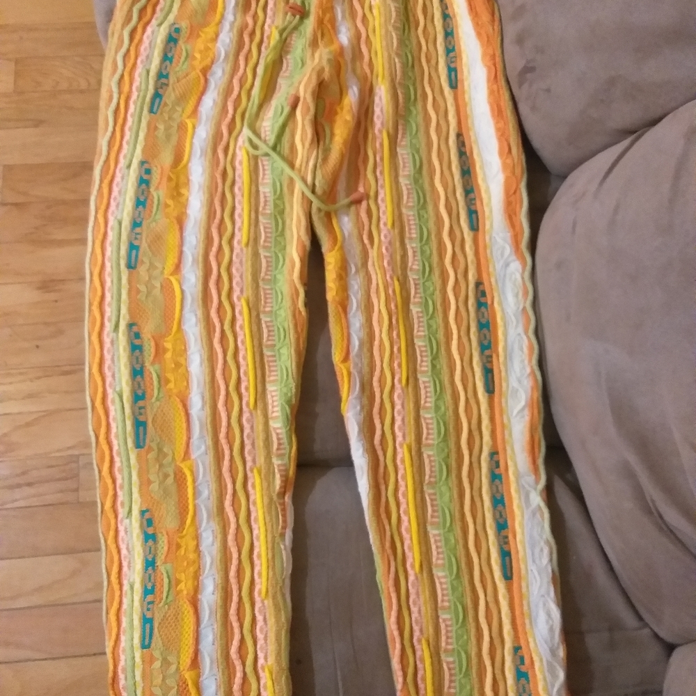 Coogi orange sweater pants